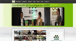 Desktop Screenshot of investigacionucem.com